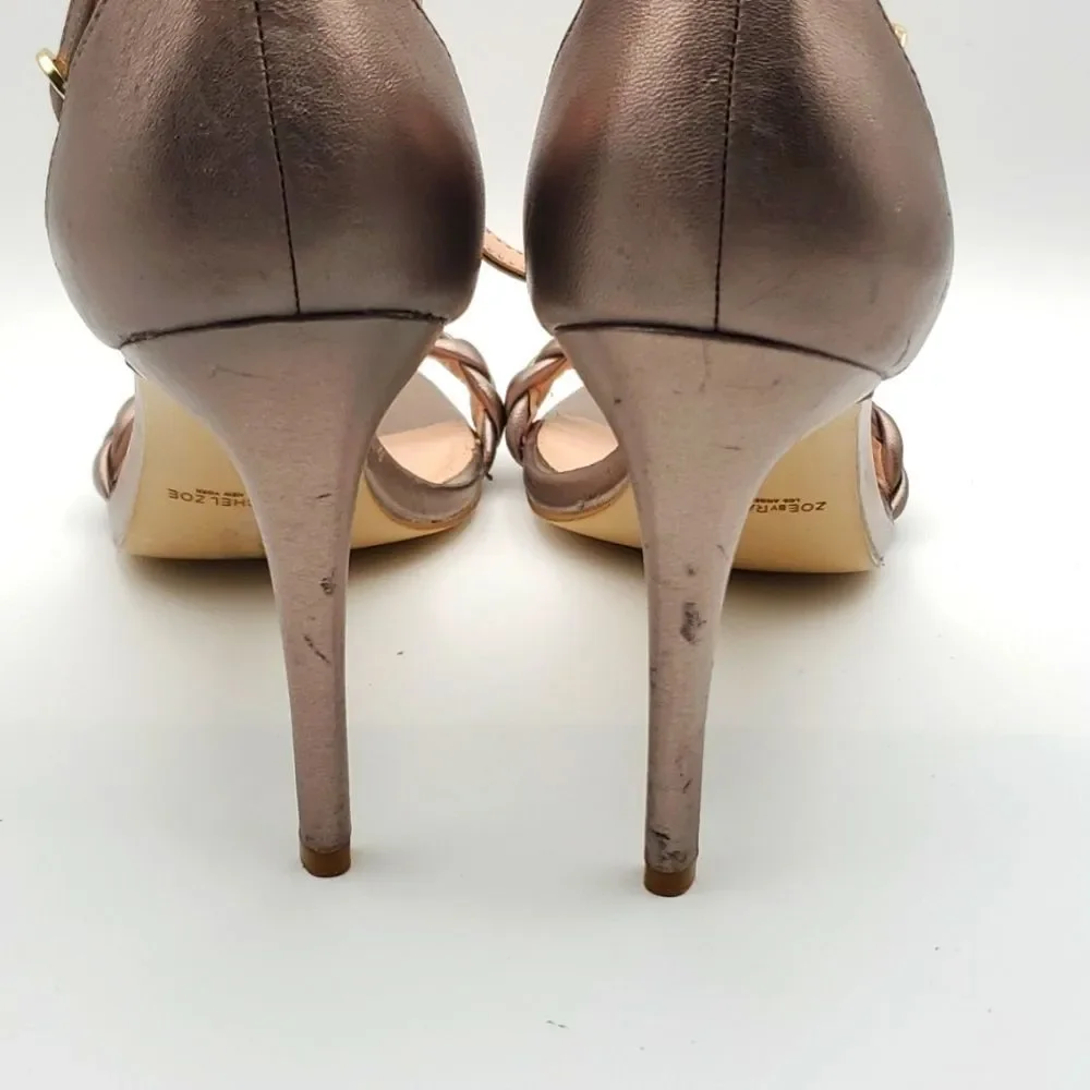 Zoe by Rachel Zoe Womens Ella Leather Closed Toe Formal SIZE 10.0.‎  S887